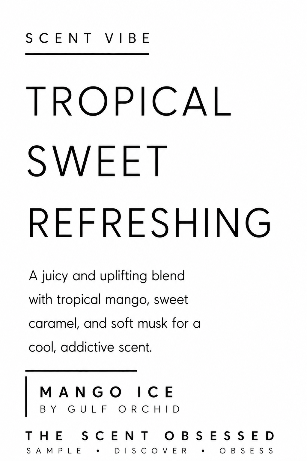 Mango Ice Tropical sweet refreshing