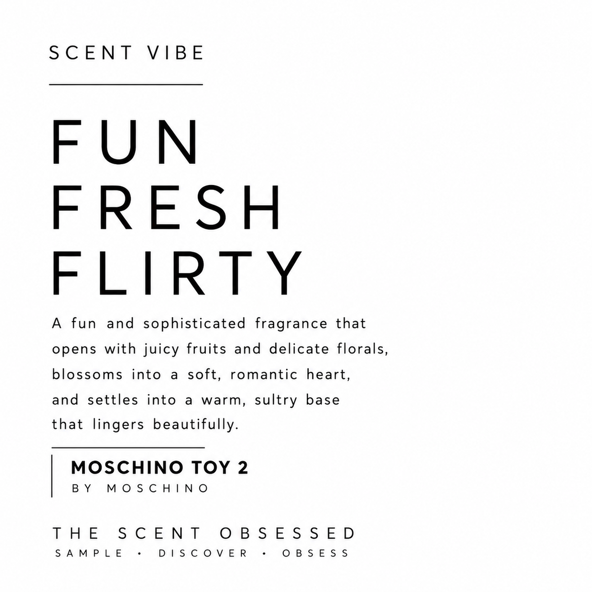 toy 2 Scent vibe Fun fresh flirty