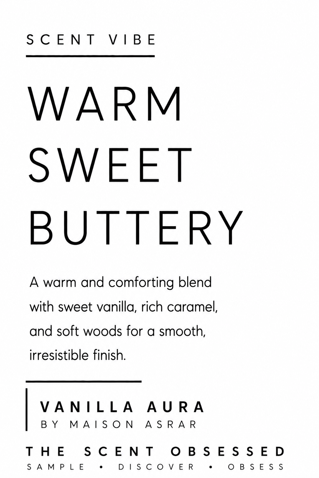 Vanilla Aura scent vibe Warm sweet buttery