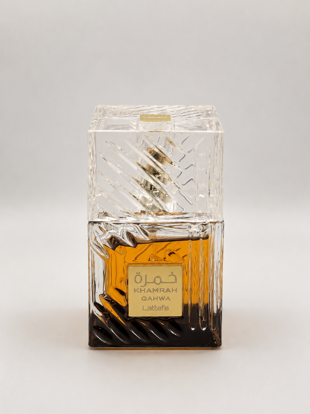 Lattafa Khamrah Qahwa Fragrance bottle