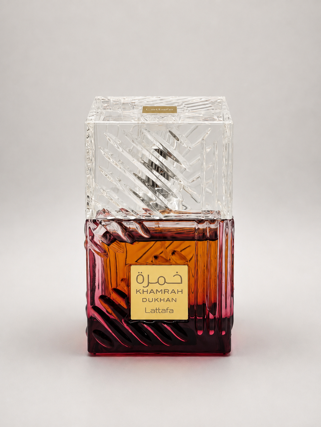 Lattafa Khamrah Dukhan Fragrance bottle