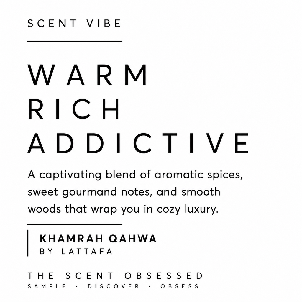 Khamrah Qahwa Scent vibe Warm rich addictive